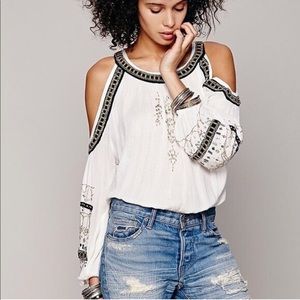 Free People Beaded Blouse